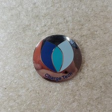 Charge Tech Pin Blue Leaf Logo