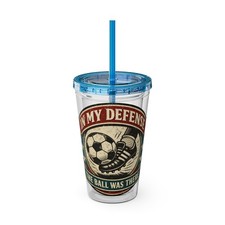Soccer Defender Badge Tumbler